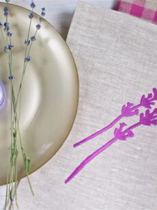 Набор полотенец Лаванда (Lavender kitchen towels set) - ViaLino